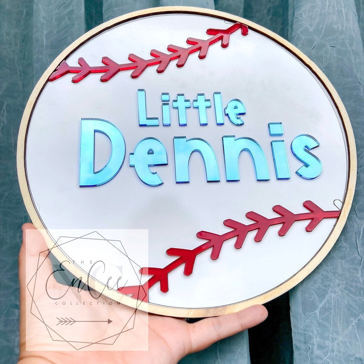 Baseball Name Sign