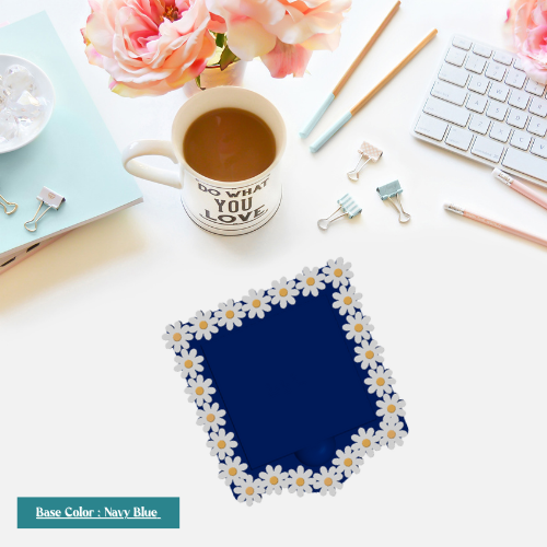 Lots of Daisy Post-It Note Holder | Cute Floral Desk Organizer for Sticky Notes