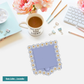 Lots of Daisy Post-It Note Holder | Cute Floral Desk Organizer for Sticky Notes
