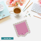 Lots of Daisy Post-It Note Holder | Cute Floral Desk Organizer for Sticky Notes
