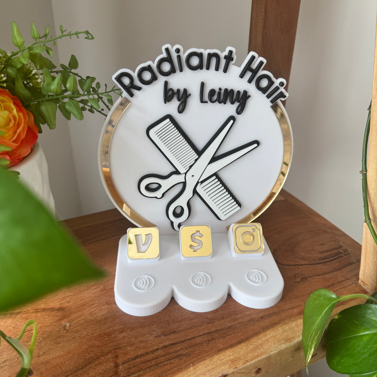 Custom 3D Printed Payment Signs | Personalized Business Checkout Display