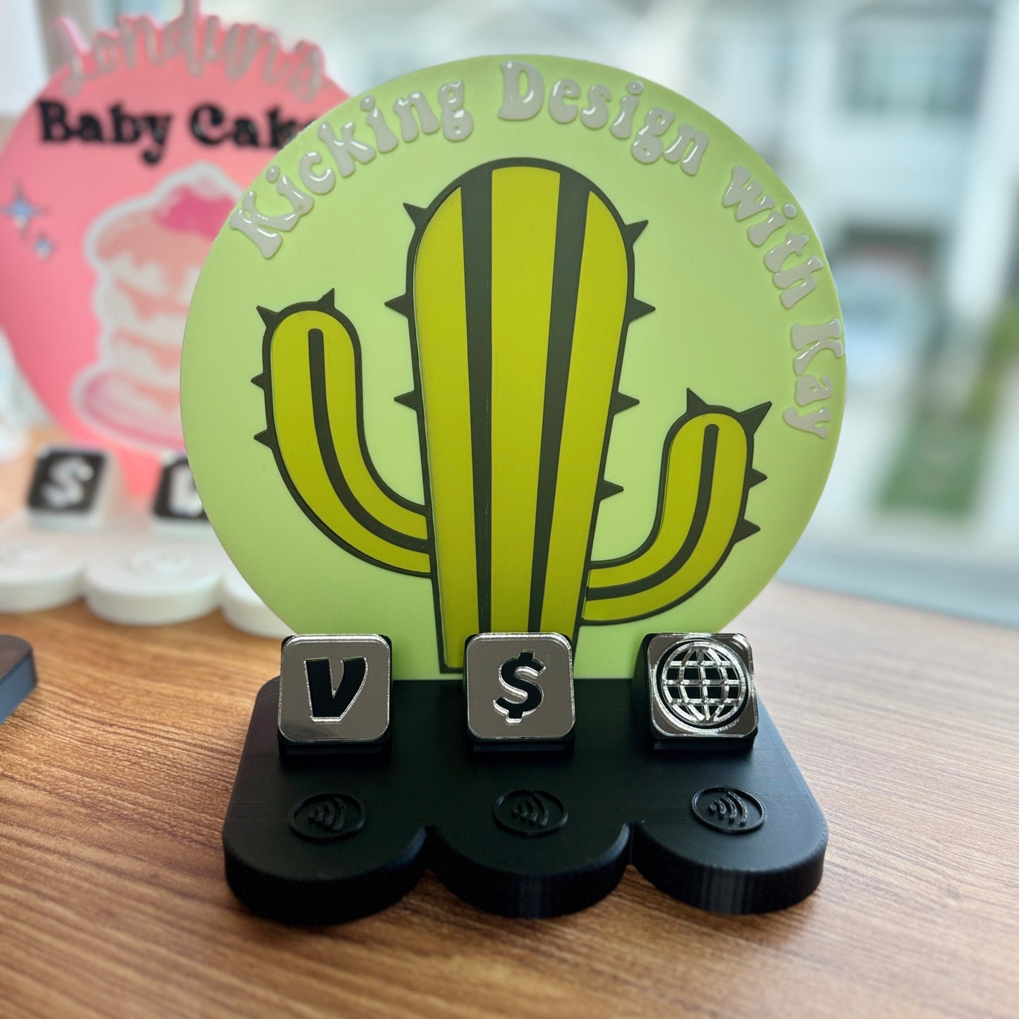 Custom 3D Printed Payment Signs | Personalized Business Checkout Display
