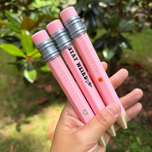 Create Your Own Personalized Jumbo Pencil Pen | Custom Quote Pen | Oversized Pencil Pen | Teacher Gift | Personalized Desk Accessory | Novelty Writing Pen