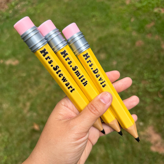 Personalized 3D Printed Pencil Pen | Custom Name Jumbo Pencil | Teacher Gift | Classroom Decor | Back to School Gift